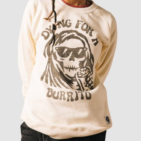 Pyknic Oversized Dying for a Burrito Organic Cotton and Hemp Sweatshirt - Picture 2 of 3